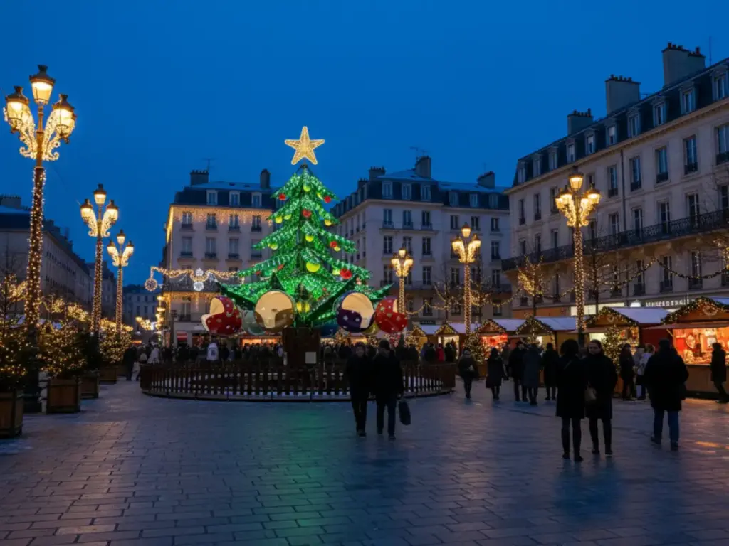 Abeto mágico carrusel para Navidad
